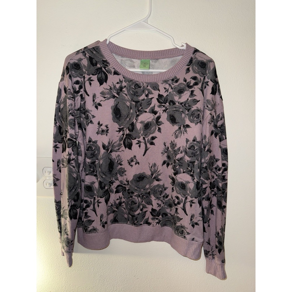 Honeydew Women's Lavender Rose‎ Super Soft Sweater Women's Size L